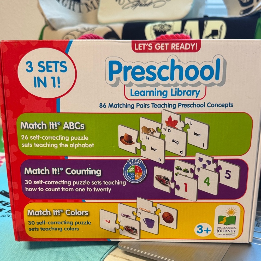 Preschool Learning Library - 3 sets in 1
